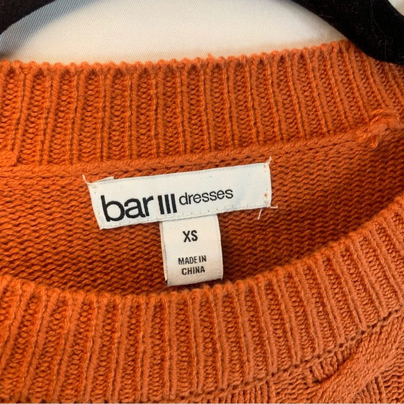 NWoT Bar III Cable Knit Ruffle Sweater Dress, size XS - Picture 3 of 11